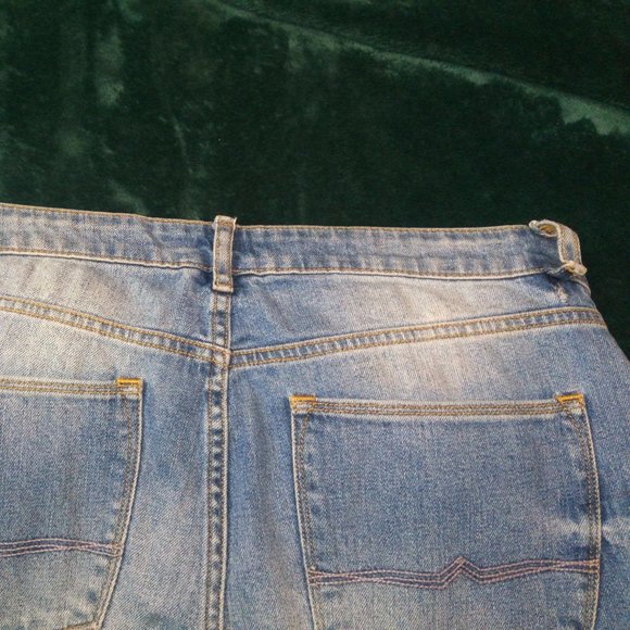 ASOS Distressed Denim Blue Jeans Sz 34 - Picture 11 of 13